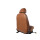 Fahrersitz vorne links Sitz VW Eos 1F Leder-Teilleder teak braun Sitzheizung