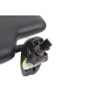 Sonnenblende links 1Q0857551P schwarz VW Eos 1F Fahrerseite mit Spiegel Risse beachten