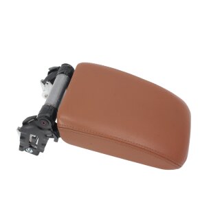 Mittelarmlehne Kunstleder teak braun 1K0864207E vorne VW Eos 1F Scirocco 3 Golf 6 verstellbar-ausziehbar Armlehne