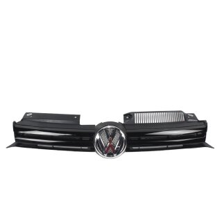 Kühlergrill Frontgrill vorne 1K9853651 VW Golf 6 *Variant* satinschwarz-schwarz