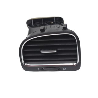 Lüftungsdüse Luftdüse Gitter links schwarz/chrom 5K0819709D VW Golf 6 + Cabrio