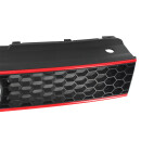 Kühlergrill 6R0853651R VW Polo 6R GTI Frontgrill Grill schwarz/rot *beschädigt*
