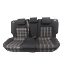 Rücksitzbank VW Polo 6R GTI titanschwarz/rot Stoff...