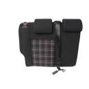 Rücksitzbank VW Polo 6R GTI titanschwarz/rot Stoff klappbar Sitzbank