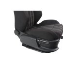 Beifahrersitz vorne rechts VW Polo 6R 5 Türer Stoff titanschwarz-rot Sitzheizung Sitz