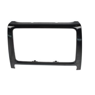 Radio Navi Blende Abdeckung Rahmen 6R0858069E VW Polo 6R schwarz/aluminium