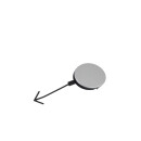 Abschleppöse Deckel Stoßstange vorne 6J0807241C Seat Ibiza 6J LX7W Eissilber