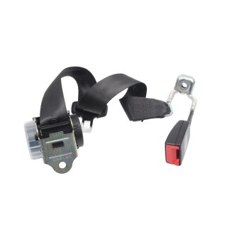 Dreipunkt Sicherheitsgurt hinten Rücksitzbank mitte 6J0857485  Seat Ibiza 6J schwarz