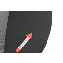 Sitzbezug-Polster Rückbank hinten links unten Seat Ibiza 6J Stoff titanschwarz