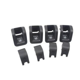 ISOFIX Halter Rückbank Abdeckung Rücksitz 8V0887233A-8V0887187 SET Audi A3 8V
