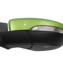Aussenspiegel links elektrisch anklappbar verstellbar beheizbar VW Scirocco 3 LR6T viperngrünmet.
