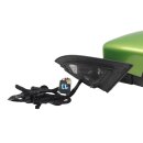 Aussenspiegel rechts elektrisch anklappbar verstellbar beheizbar VW Scirocco 3 LR6T viperngrünmet.