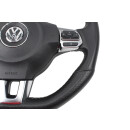 Lenkrad Leder schwarz abgeflacht VW Scirocco III 1K8419091T-5K0880201N mit Airbag