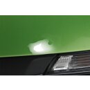 Stoßstange vorne VW Scirocco 3 Stossfänger LR6T viperngrün Scheinwerferreinigung