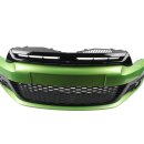 Stoßstange vorne VW Scirocco 3 Stossfänger LR6T viperngrün Scheinwerferreinigung