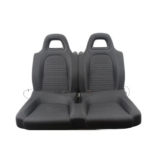 Rücksitzbank Stoff titanschwarz/artgrey VW Scirocco III Rückbank Sitze hinten