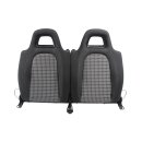 Rücksitzbank Lehne Stoff titanschwarz/muskat VW...