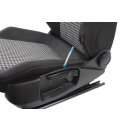 Fahrersitz Sitz vorne links titanschwarz/muskat VW Scirocco III 1K8 Sitzheizung