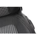 Fahrersitz Sitz vorne links titanschwarz/muskat VW Scirocco III 1K8 Sitzheizung