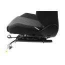 Beifahrersitz Sitz vorne rechts titanschwarz/muskat VW Scirocco III 1K8 Sitzheizung