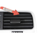 Lüftungsdüsen vorne Rahmen Radio Klimabedienteil 1K8819728E VW Scirocco 3 Facelift titansilber