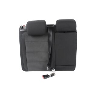 Rücksitzbank Rechts Rückenlehne Stoff titanschwarz Kopfstützen-Gurt VW Golf 6 5K1