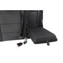 Rücksitzbank Rechts Rückenlehne Stoff titanschwarz Kopfstützen-Gurt VW Golf 6 5K1