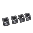 VW Golf 5-6 Abdeckung Führungshülse ISOFIX Rücksitzbank 4 Stück Set 1K0887233