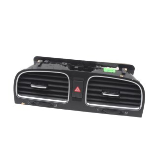 Lüftungsdüse VW Golf 6 Luftdüse Gitter vorne mitte schwarz/chrom 5K0819728N