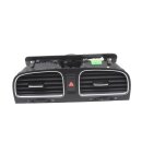 Lüftungsdüse VW Golf 6 Luftdüse Gitter vorne mitte schwarz/chrom 5K0819728N
