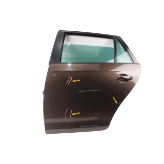 Tür hinten links Scheibe VW Golf 6 Variant Fahrerseite LH8Z braun 1K9833055B