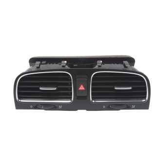 Lüftungsdüse VW Golf 6 Luftdüse Gitter vorne mitte schwarz/chrom 5K0819728N