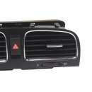 Lüftungsdüse VW Golf 6 Luftdüse Gitter vorne mitte schwarz/chrom 5K0819728N