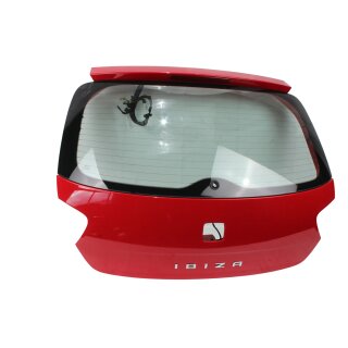 Heckklappe 5 Türer 6J4827024A Kofferraumdeckel Seat Ibiza 6J-6P Bj. 2016 LS3H rot