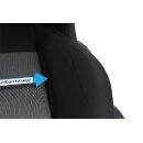 Sitz vorne links Fahrersitz Seat Ibiza 6J Stoff titanschwarz 5 Türer Seitenairbag ohne Sitzheiztung