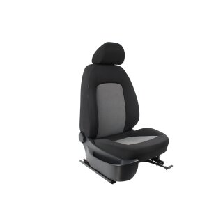 Sitz vorne rechts Beifahrersitz Seat Ibiza 6J Stoff titanschwarz 5 Türer Seitenairbag ohne Sitzheiztung