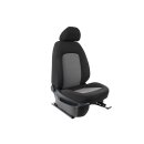 Sitz vorne rechts Beifahrersitz Seat Ibiza 6J Stoff titanschwarz 5 Türer Seitenairbag ohne Sitzheiztung