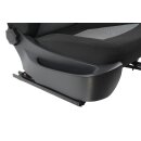 Sitz vorne rechts Beifahrersitz Seat Ibiza 6J Stoff titanschwarz 5 Türer Seitenairbag ohne Sitzheiztung