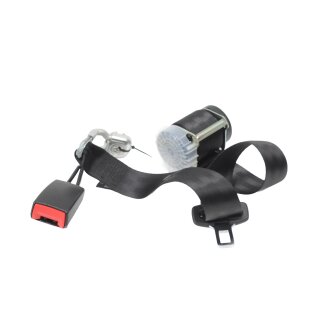 Dreipunkt Sicherheitsgurt hinten Rücksitzbank mitte 6J0857485  Seat Ibiza 6J schwarz
