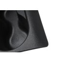 Abdeckung Mittelkonsole Getränkehalter vorne 6P0858329A Seat Ibiza 6J schwarz