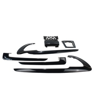 Dekorleisten Zierleisten indigoblau Audi A3 8P Tür Blenden 3 Türig Aschenbecher Schaltsackrahmen