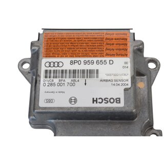 Airbagsteuergerät Steuergerät Bosch Airbag 8P0959655D Audi S3 A3 8P unfallfrei