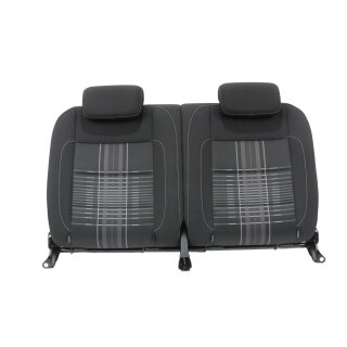 Rückenlehne Rücksitzbank VW Golf 6 Cabrio titanschwarz/titangrau Isofix Stoff Rückbank