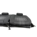 Rückenlehne Rücksitzbank VW Golf 6 Cabrio titanschwarz/titangrau Isofix Stoff Rückbank