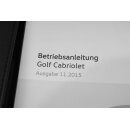Betriebsanleitung Bordmappe VW Golf 6 Cabrio Baujahr 2015 Bedienungsanleitung Bordbuch