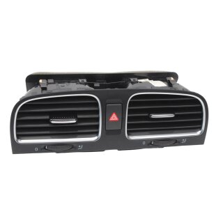 Lüftungsdüsen vorne mitte schwarz/chrom 5K0819728N VW Golf 6 Luftdüse Gitter