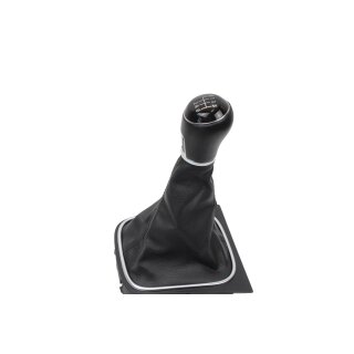 Schaltknauf Schaltsack 5K0711113S Teilleder 6 Gang VW Golf 6 Cabrio-Eos 1F