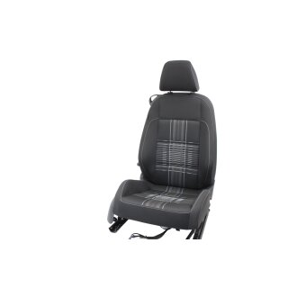 Beifahrersitz Sitz vorn rechts VW Golf 6 Cabrio Stoff titanschwarz/titangrau Sitzheiz.