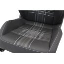 Beifahrersitz Sitz vorn rechts VW Golf 6 Cabrio Stoff titanschwarz/titangrau Sitzheiz.