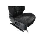 Beifahrersitz Sitz vorn rechts VW Golf 6 Cabrio Stoff titanschwarz/titangrau Sitzheiz.